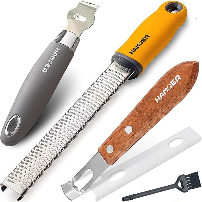 Grater Citrus Orange Lime Lemon Slicer with Channel Knife 3-pcs multi-tool set
