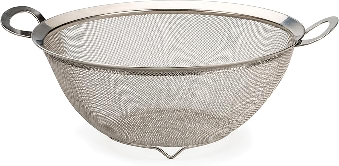 RSVP International Endurance Kitchen Collection Stainless Steel Mesh Strainer, 4 Quart