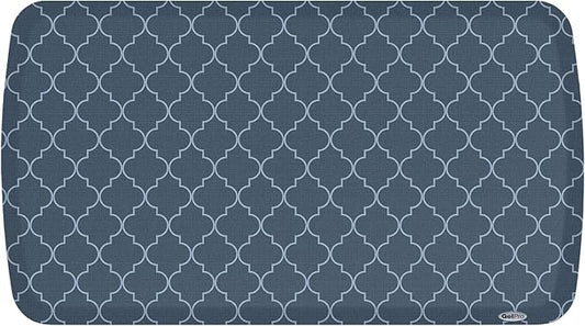 GelPro Elite Premier Anti-Fatigue Kitchen Comfort Floor Mat, 20x36, Trellis Deep Sea Stain Resistant Surface with Therapeutic Gel and Energy-Return Foam for Health & Wellness