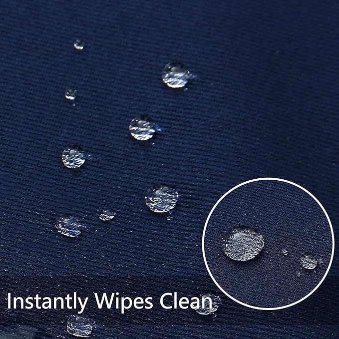 Obstal 210GSM Rectangle Table Cloth - Heavy Duty Water Proof Microfiber Tablecloth, Decorative Fabric Table Cover for Outdoor and Indoor Use (Navy Blue,54 x 108 Inch)