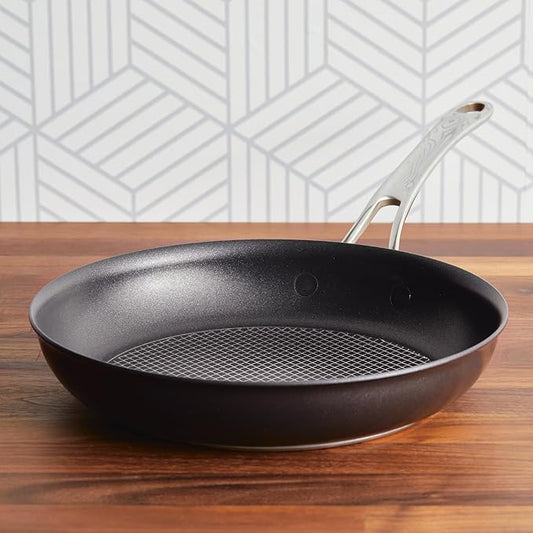 Anolon X Hybrid Nonstick Induction Frying Pan/Skillet, 10 Inch - Dark Gray