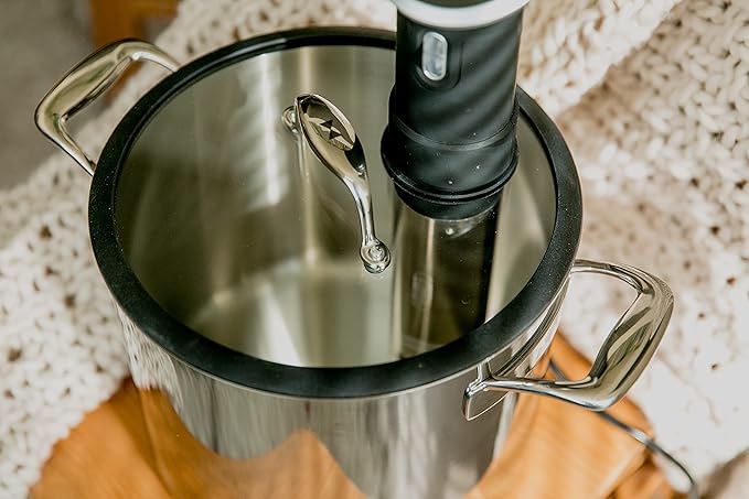Tuxton Home THBCZ2-SS9-B Chef Series Sous Vide Pot, 9.8 qt, Silver, 9.8-Quart Pot