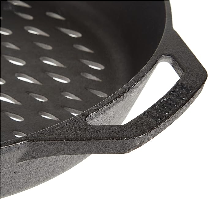 Lodge 12" Cast Iron Dual Handle Grill Basket (Pack of 3)