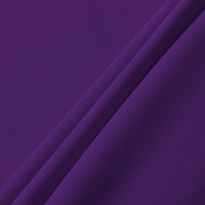sancua Round Tablecloth - 108 Inch - Water Resistant Spill Proof Washable Polyester Table Cloth Decorative Fabric Table Cover for Dining Tables, Buffet Parties and Camping, Purple