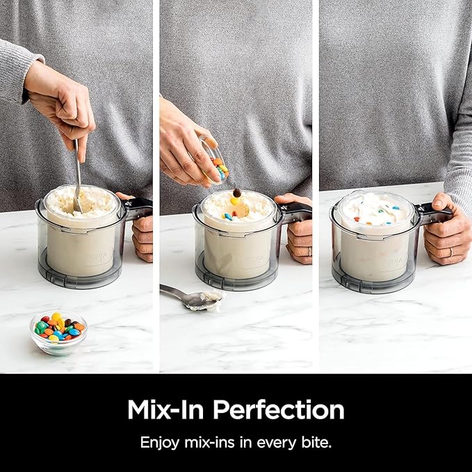 Ninja NC301 CREAMi, Ice Cream, Gelato, Milkshake, Sorbet, and Smoothie Bowl Maker, 7 One-Touch Programs, Blue (Renewed)