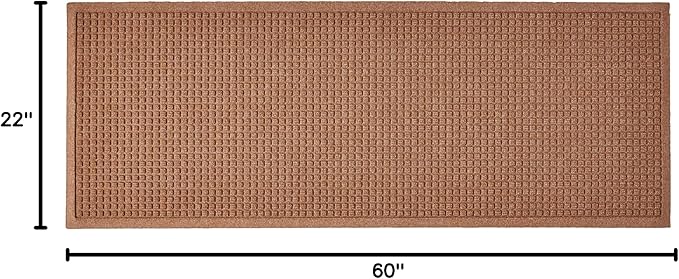 Hudson Exchange (22"x60", Medium Brown) Waterhog Fashion Runner Floor Mat