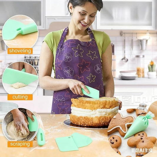 Cake Decorating Kit,Piping Bags and Tips Set,Cake Decorating Supplies,Frosting Piping Kit,Cake Baking Supplies for Beginners (66PS)