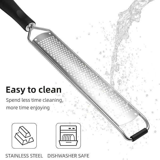 N.ORANIE Premium Lemon Zester Grater,Kitchen Tool for Parmesan Cheese, Lemon