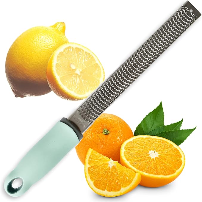 ScrapCooking 5148 Citrus Zester, Chocolate, Coconut, Cinnamon, Garlic, Ginger - Stainless Steel for Kitchen & Pastry - Lemon Zest, Orange