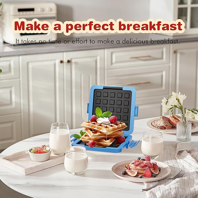 Microwave Grilled Cheese & Breakfast Maker - Fast Cook Waffle, Panini & Sandwich Press (<5 Min), Microwave Cookware, Dishwasher Safe,Easy Clean