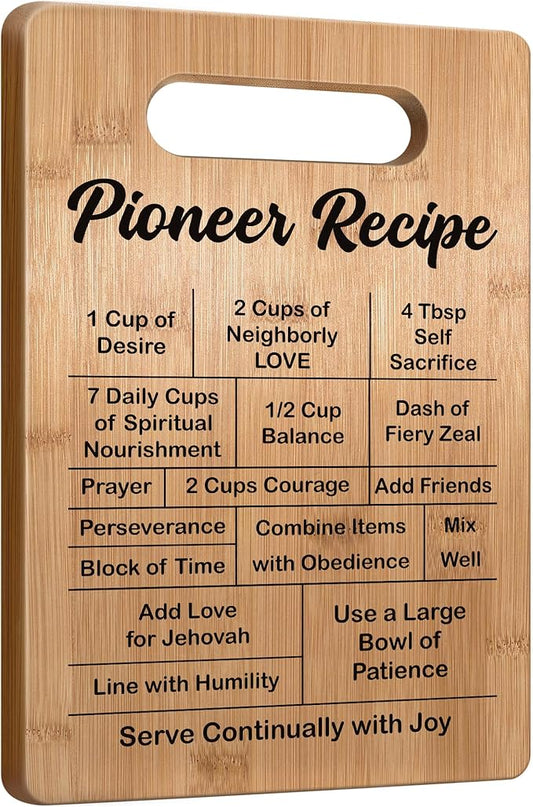 JW Pioneer Gifts 2026, Jehovah Witness Gifts Idea, JW Gifts for JW Jehovah's Witnesses JW Pioneer Convention Kids Women Men, Pioneer Recipe Cutting Board