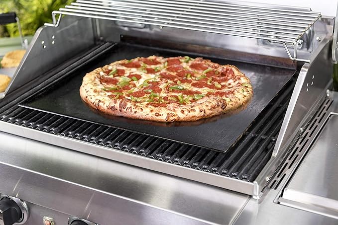 Char-Broil Carbon Steel Griddle Stone + Cuisinart Cast Iron Smashed Burger Press