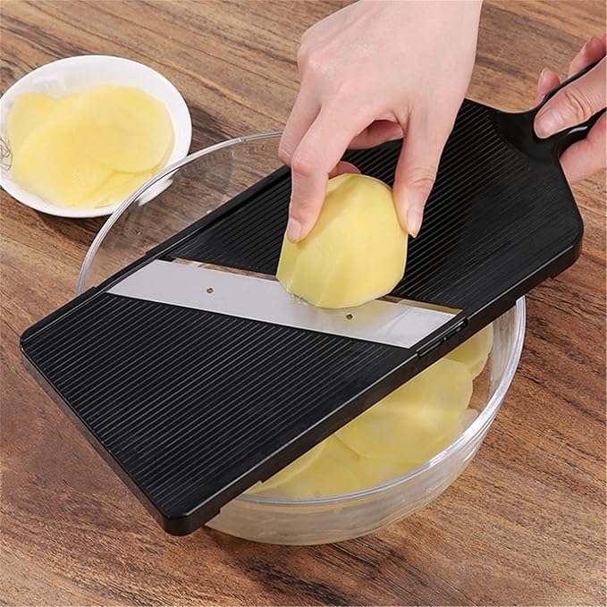 Mandoline Food Slicer Cabbage Grater Manual Cutter Vegetable Grater Julienne Slicer Waffle Fruit Kitchen Potato Cutter,large