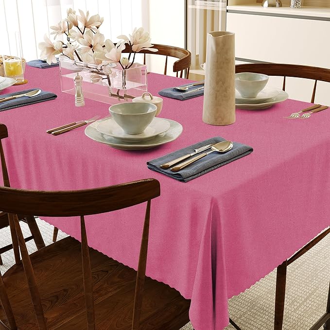 HX&OD Rectangular Tablecloth Cationic Fabric Waterproof Stain Resistant Wrinkle-Resistant for Home/Decoration/Party/Buffet/Wedding/Dining Room/Camping