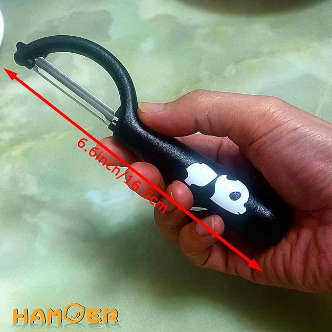 Lemon Zester Tool with Channel Knife Citrus Twist Making Tool Ergonomic Curved Handle Gold-Black