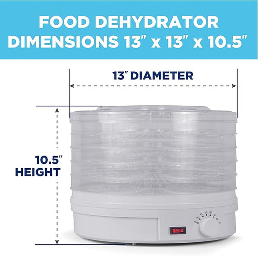 Westinghouse Food Dehydrator, Beef Jerky Maker, Food Preservation Device, Food Dehydration Machine, Dried Fruits and Vegetables Maker, Countertop Small Kitchen Appliance, WFD101W