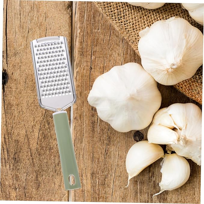 Stainless Steel Cheese Grater Garlic Zester Ergonomic Handheld Kitchen Tool for Efficient Grating of Garlic Ginger and Cheese Easy to Clean Comfortable Grip