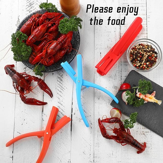 4PCS Crawfish Peeler, Crawfish Shucker,Crawfish Sheller Tool for Peeling Cooked Shrimp Tails,Universal Crayfish Shelling Device,Household Restaurant Easily Remove Kitchen Gadgets (Blue)
