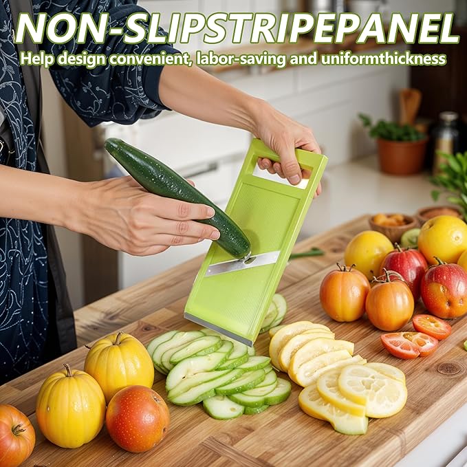 Handheld Mandoline Slicer,Stainless Steel Handheld Potato Slicer,Portable Vegetable Chip Maker for Vegetable Fruits Potato Cheese Cucumber Carrot,Quick Uniform Slice