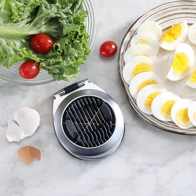New Star Foodservice 42634 Heavy Duty Egg Slicer with 3 Slicing Styles (Hand Wash Only)