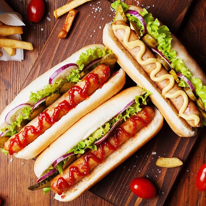 Dioycli Silicone Bread Loaf Pan for Baking, Mini Baguette Bread Pan Perforated Hot Dog Bun Pan 12 Loaf Non Stick Baking Liners Mat