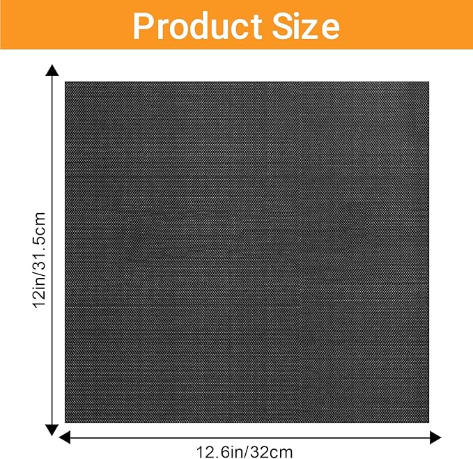 GWYSY 4-Pack Fiberglass Air Fryer Mats 12"x12.6" For Ninja DCT451 Compatible Oven Liners for Bottom of OvenReusable & Heavy-Duty for Even Cooking