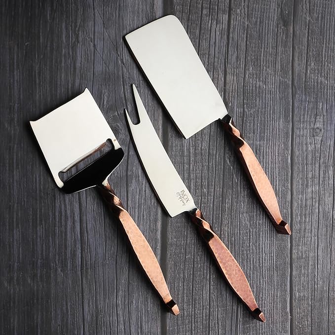 INOX artisans Twisted Urban Cheese Knife 3 Pc. Set