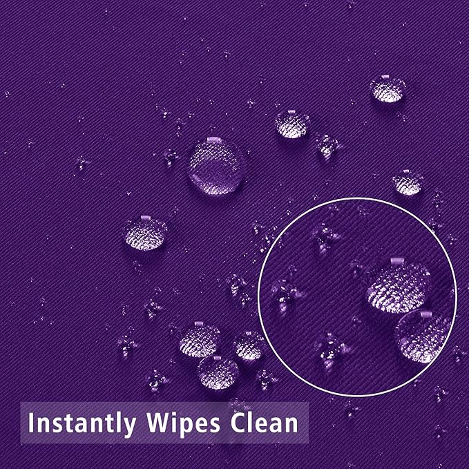 Obstal Round Table Cloth, Oil-Proof Spill-Proof and Water Resistance Microfiber Tablecloth, Decorative Fabric Circular Table Cover for Outdoor and Indoor Use (Violet, 108 Inch Diameter)
