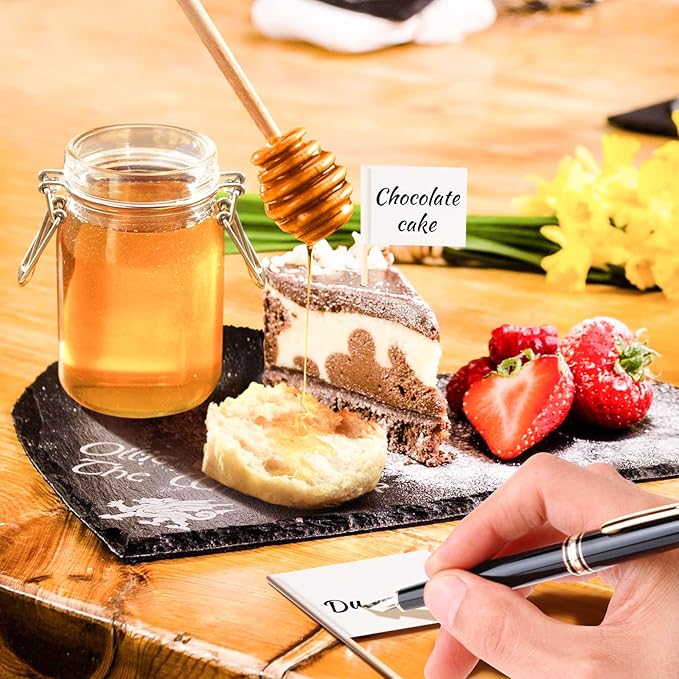 Cheese Spreader Knive Set Colorful, Stainless Steel Butter knives Kit For Cheese Charcuterie Board Accessories, Mini Cheese Knife Slicer With Tongs, Spoons, Forks,Wooden Honey Dipper