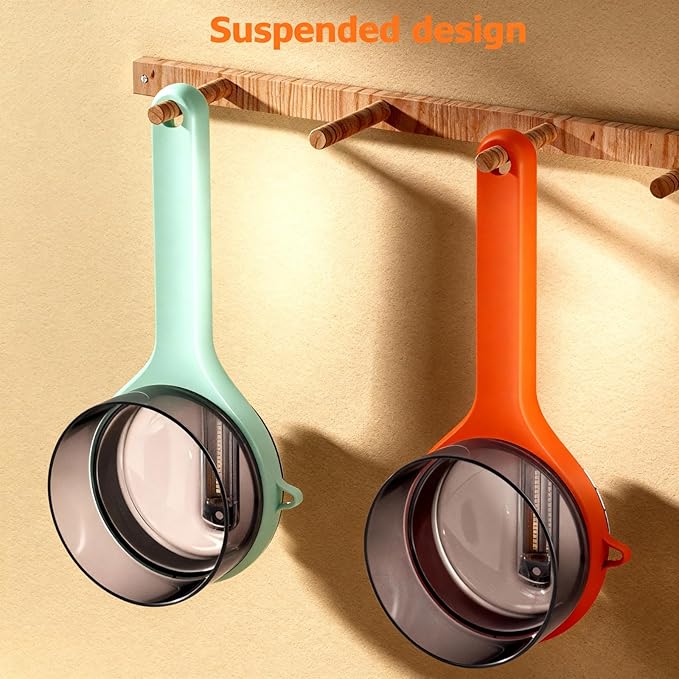 2 PCS Peeling Knife with Storage Box, Upgrade Peeler with Container, Double-sided Stainless Steel Blades Peel Faster, Durable Fruit Peeler for Camping, Home Kitchen, Anti-Slip Grip for Safe Use