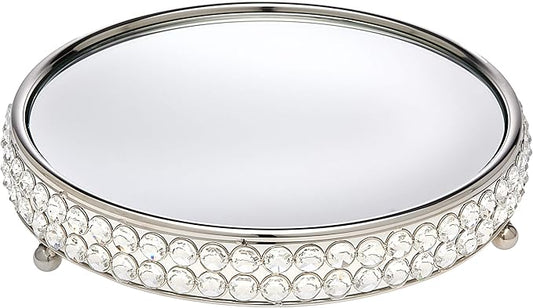 Godinger Serving Tray, Serving Platter, Round Tray, Food Tray, Holiday Tray, Centerpiece, Glam Tray