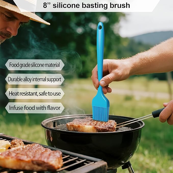 7" Cast Iron Smash Burger Press, Hamburger Press Patty Maker, Stainless Steel Spatula, Nonstick Patty Papers, Seasoning Shaker and Brush, Smash Burger Press Kit for Blackstone Griddle Grills