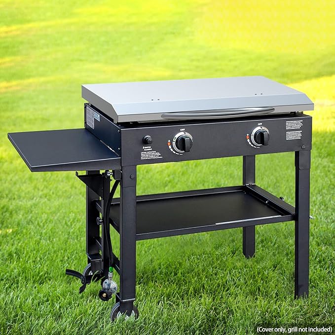 Stanbroil 28 Inch Griddle Hard Cover Hood with Handle for Blackstone 28 Inch Griddle and Other Similar Grills, Stainless Steel