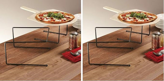 American METALCRAFT, Inc. Universal Pizza Stand, 12" Sq. x 7" H, Black (Pack of 2)