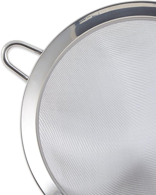RSVP International Endurance Kitchen Collection, Stainless Steel Fine Mesh Conical Sieve/Colander, Multi-Purpose for Cooking, Baking, Loose Leaf Tea, Bar Strainer Cocktails, 3-Inch