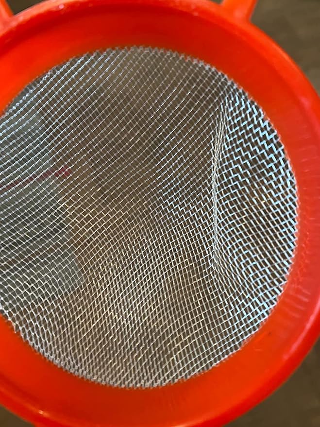 4-Piece Kitchen Strainer Set - Nylon Mesh Strainer - Assorted Medium Sizes (Set of 4) & Colors (Blue, Red, Green)