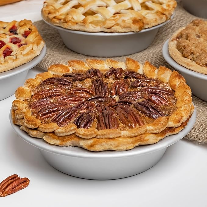Fat Daddio's PIE-12 Anodized Aluminum Pie Pan, 12 x 1.5 Inch