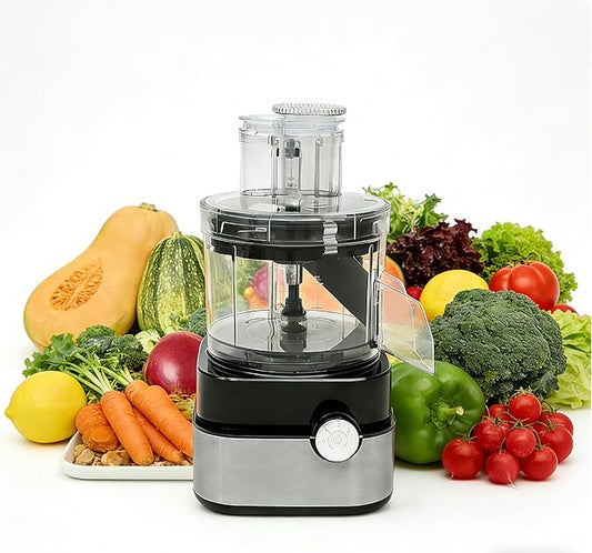 Commercial Food Processor,600W Electric Vegetable Dicer Chopper,Professional Veggie Shredder with 900PRM,Multifunctional Meat Grinder Blender,Food Chopper for Onions,Potatoes,Meat