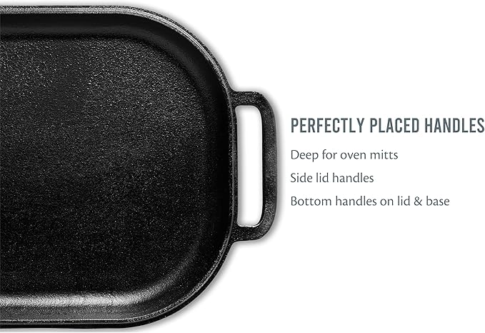 Challenger Bread Pan Cast Iron Sourdough Dutch Oven with Lid & Care Kit for Artisan Sourdough and Homemade Bread Baking - Made in USA