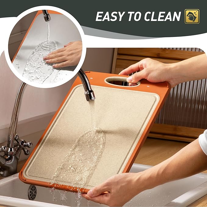 2 in 1 Stainless Steel Cutting Board with Handle Large Metal Cutting Boards for Kitchen 2025 First Apartment Essentials New Home Must Haves Things House Warming Decor Housewarming Hostess Host Gifts