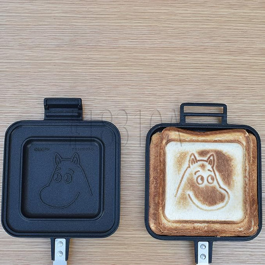 Fuji Horo Non-Stick Hot Sand Maker, Open Fire Type, Lightweight, Moomin, Burning to Handle