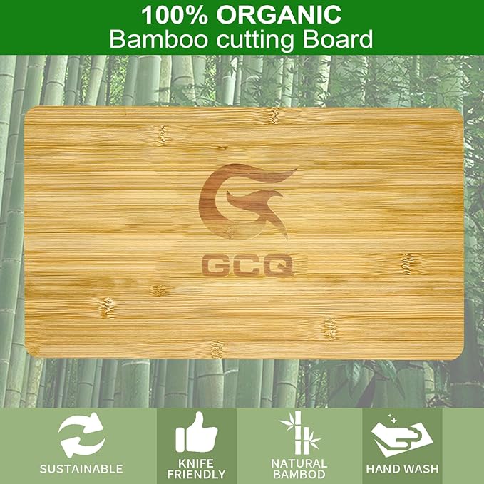 GCQ Bamboo Cutting Board designed for Panasonic NB-G110P FlashXpress Toaster Oven, With Heat Resistant Non-Skid Silicone Feet, Creates Extra Storage Space, Protects Cabinets& Countertop