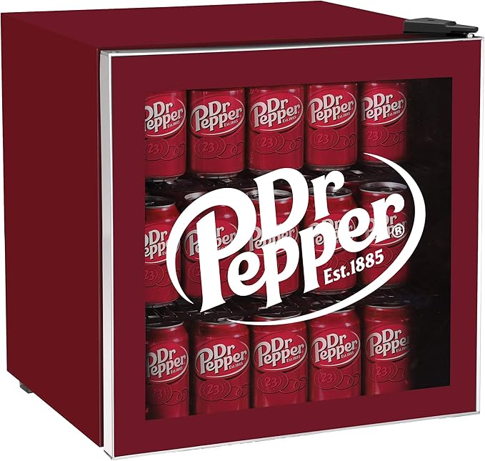 Curtis MIS169DRP DR. Pepper 50 Can Beverage Cooler, Glass Door, 1.8 cu ft, Maroon