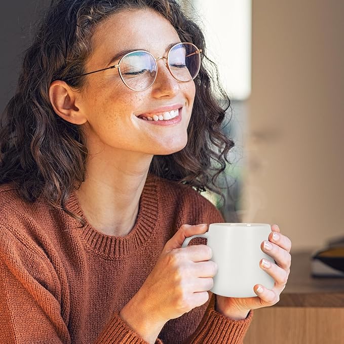 APEKX Warm Cup Coffee Mug Warmer Set - Smart Stable Constant Temperature 131°F, 15W Wireless Charging, 12.8 oz Capacity - Supports USB-C Interface, Automatic Power On/Off Function (4 H). (White)