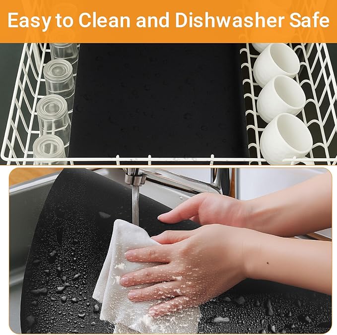 GWYSY 4-Pack Fiberglass Air Fryer Mats 12"x12.6" For Ninja DCT451 Compatible Oven Liners for Bottom of OvenReusable & Heavy-Duty for Even Cooking