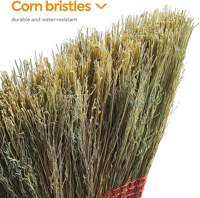 Professional 10" Standard Corn Broom, Natural