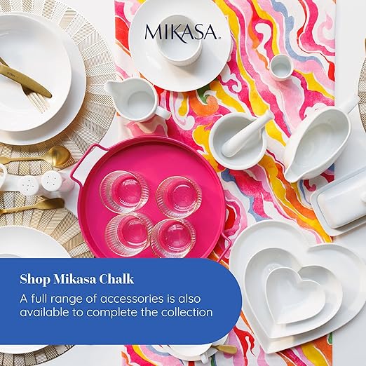 Mikasa Chalk Porcelain Butter Dish, Labelled, White