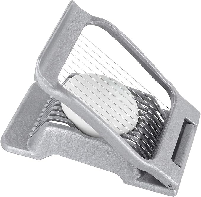 Westmark Egg Slicer for Hard Boiled Eggs – Heavy Duty Stainless Steel Wire Egg Cutter, German Manual Slicer for Eggs & Soft Fruits, Dishwasher Safe