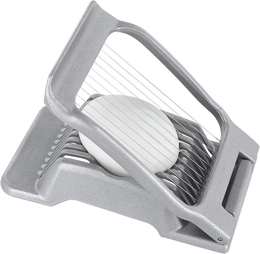 Westmark Egg Slicer for Hard Boiled Eggs – Heavy Duty Stainless Steel Wire Egg Cutter, German Manual Slicer for Eggs & Soft Fruits, Dishwasher Safe