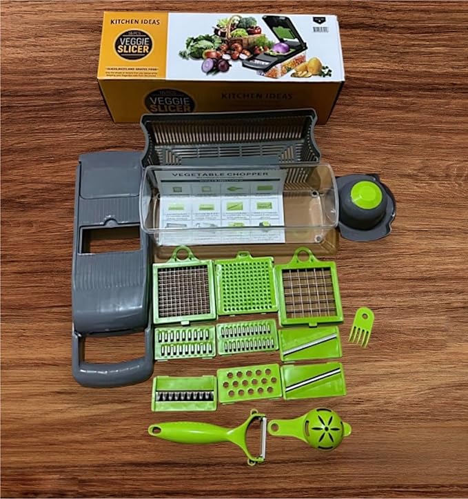 16 in1 pro vegetable chopper, onion chopper, fruit and vegetable slicer with container, vegetable and fruit chopper, Onion cutter, Kitchen gadget